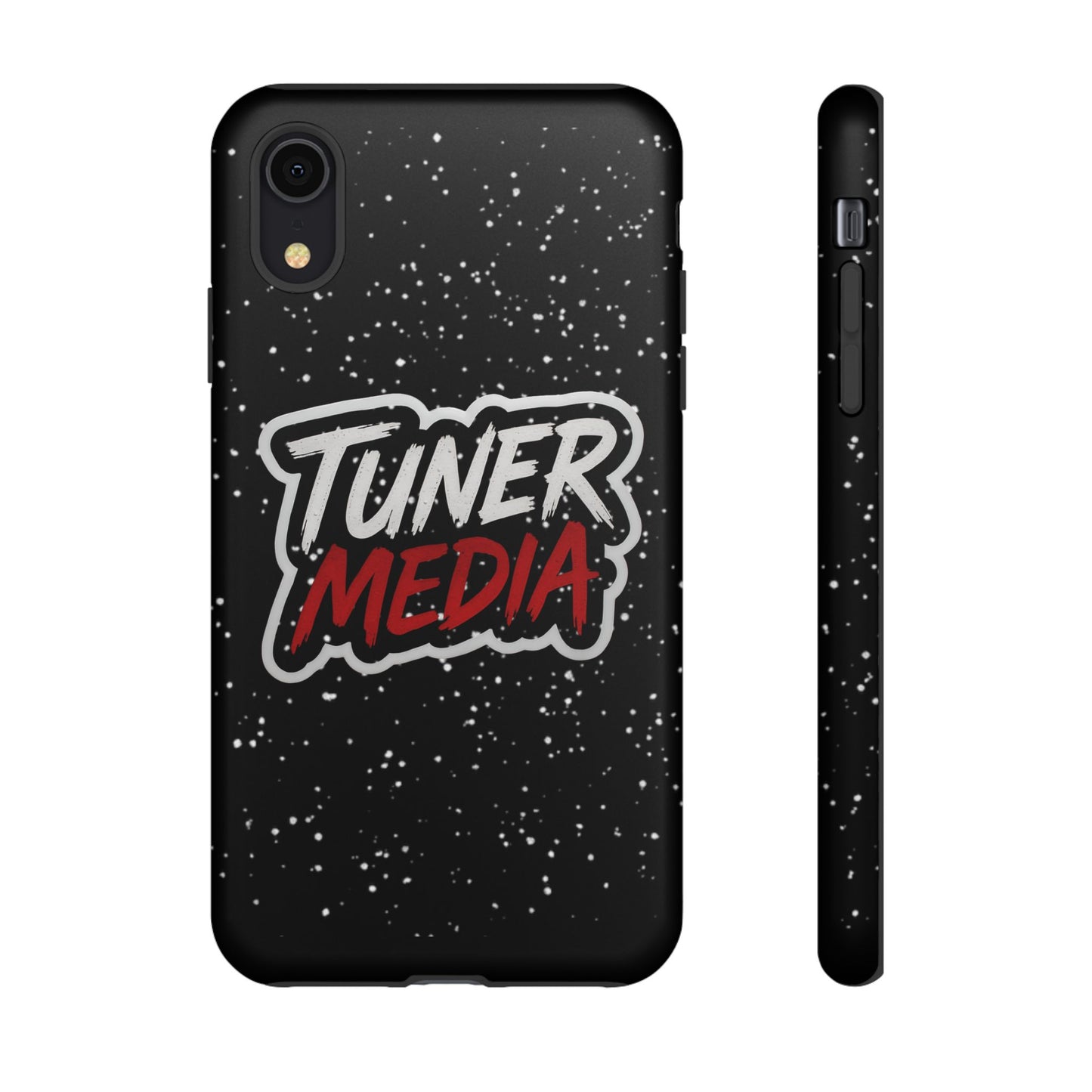 Tuner Media Tough Phone Case — Black Rugged Protective Cover