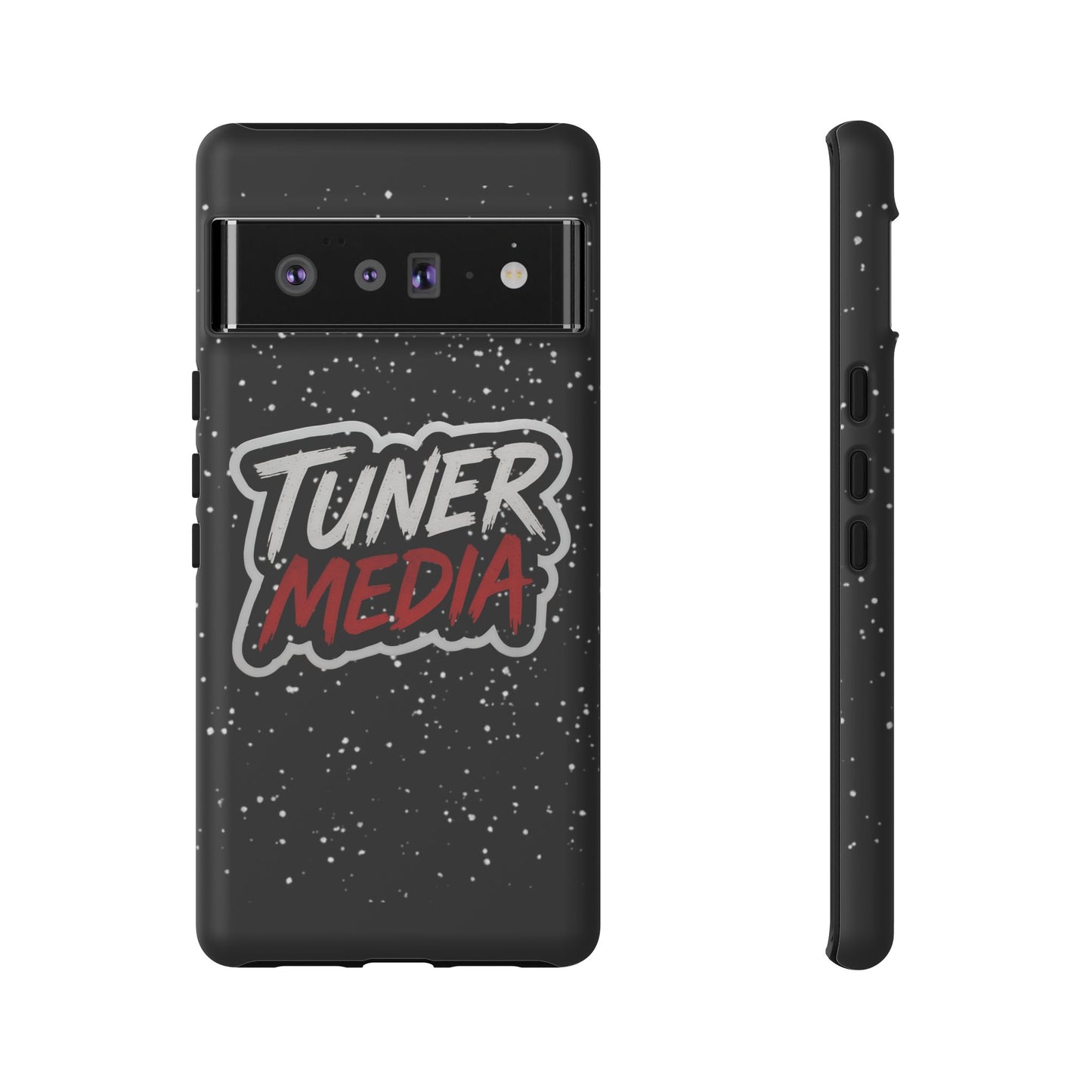 Tuner Media Tough Phone Case — Black Rugged Protective Cover