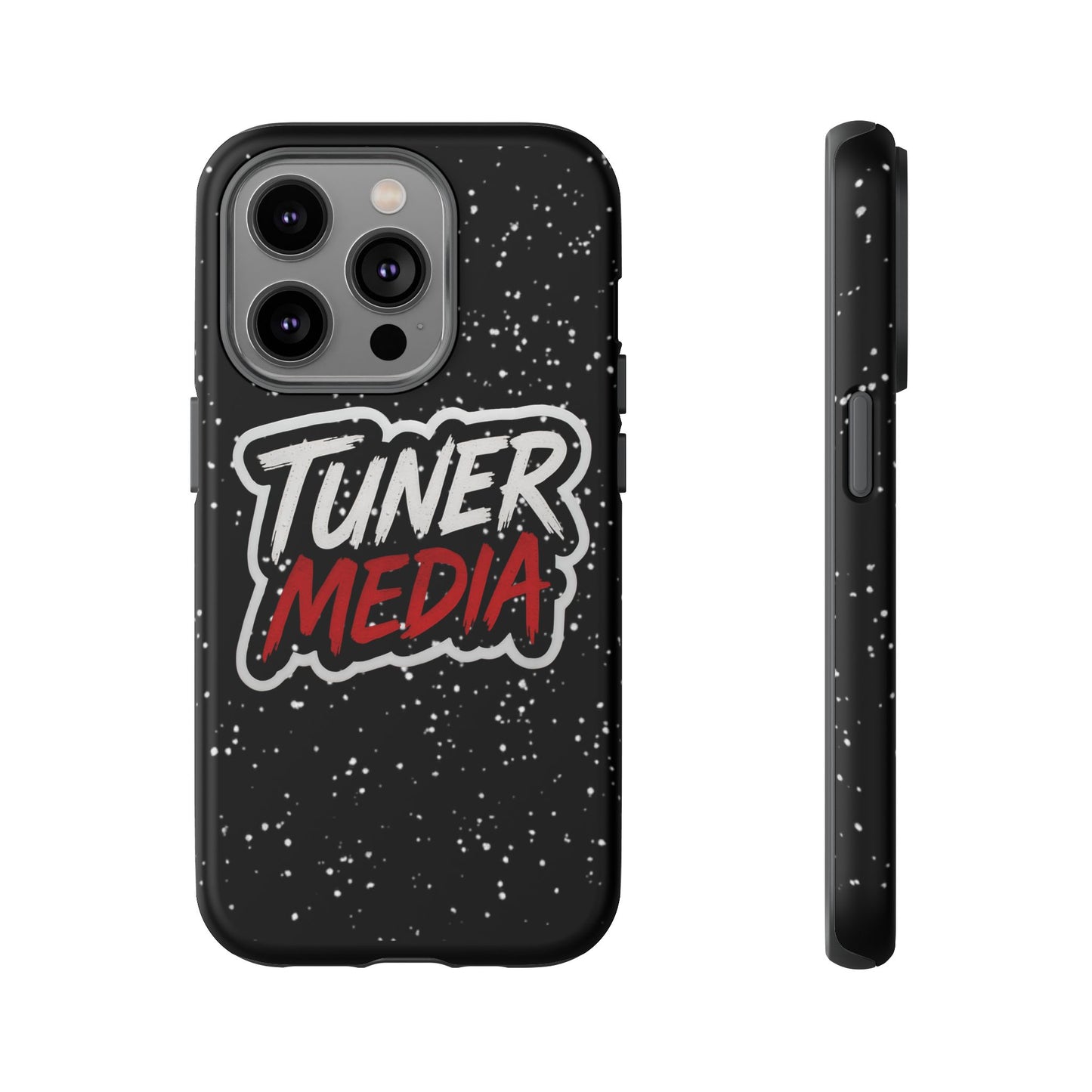 Tuner Media Tough Phone Case — Black Rugged Protective Cover