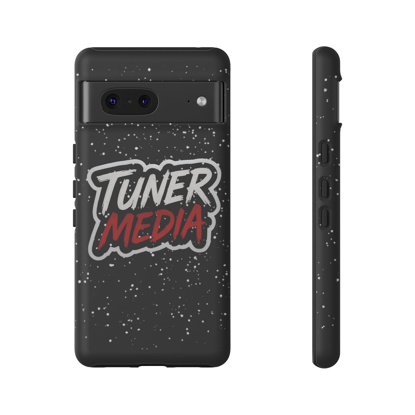 Tuner Media Tough Phone Case — Black Rugged Protective Cover