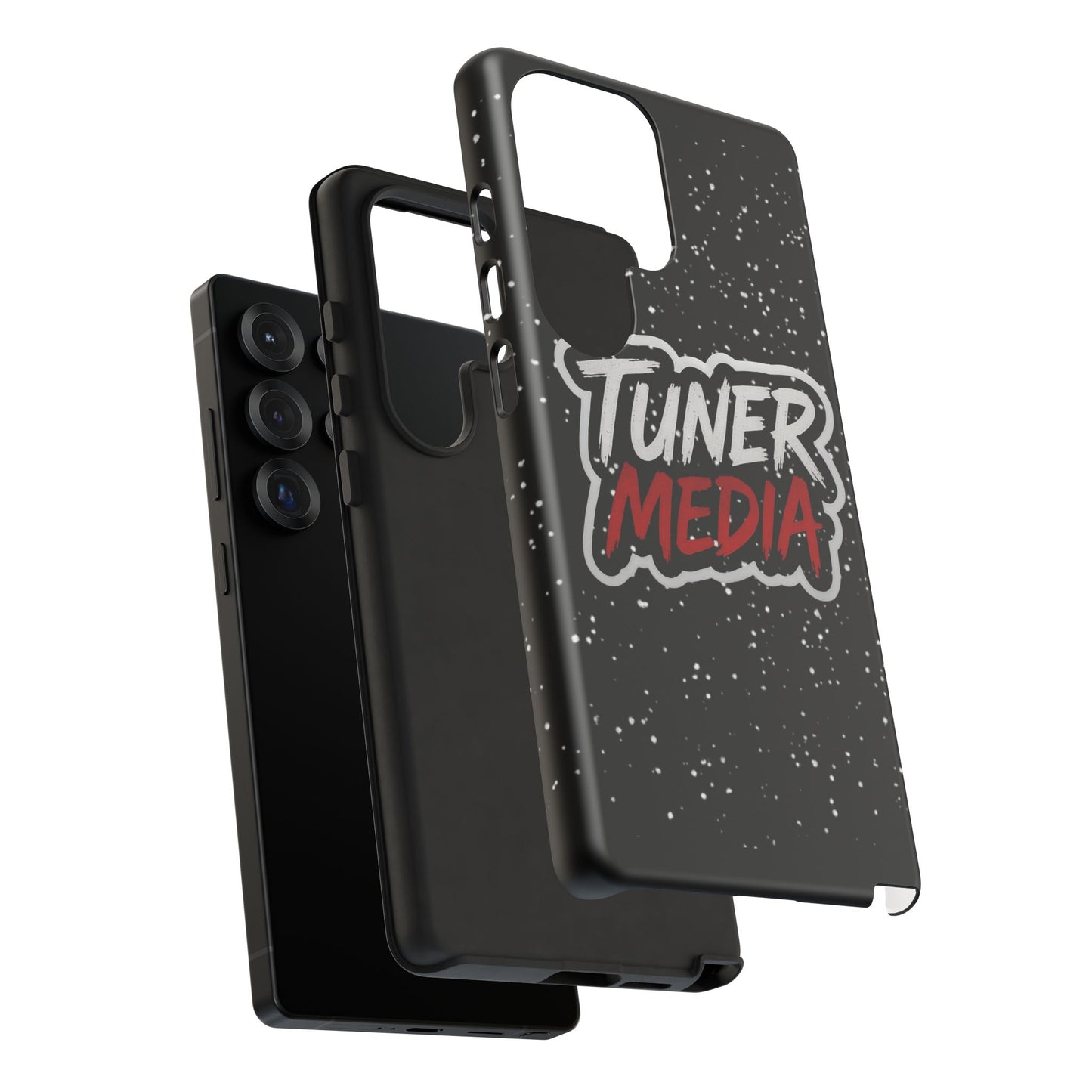 Tuner Media Tough Phone Case — Black Rugged Protective Cover