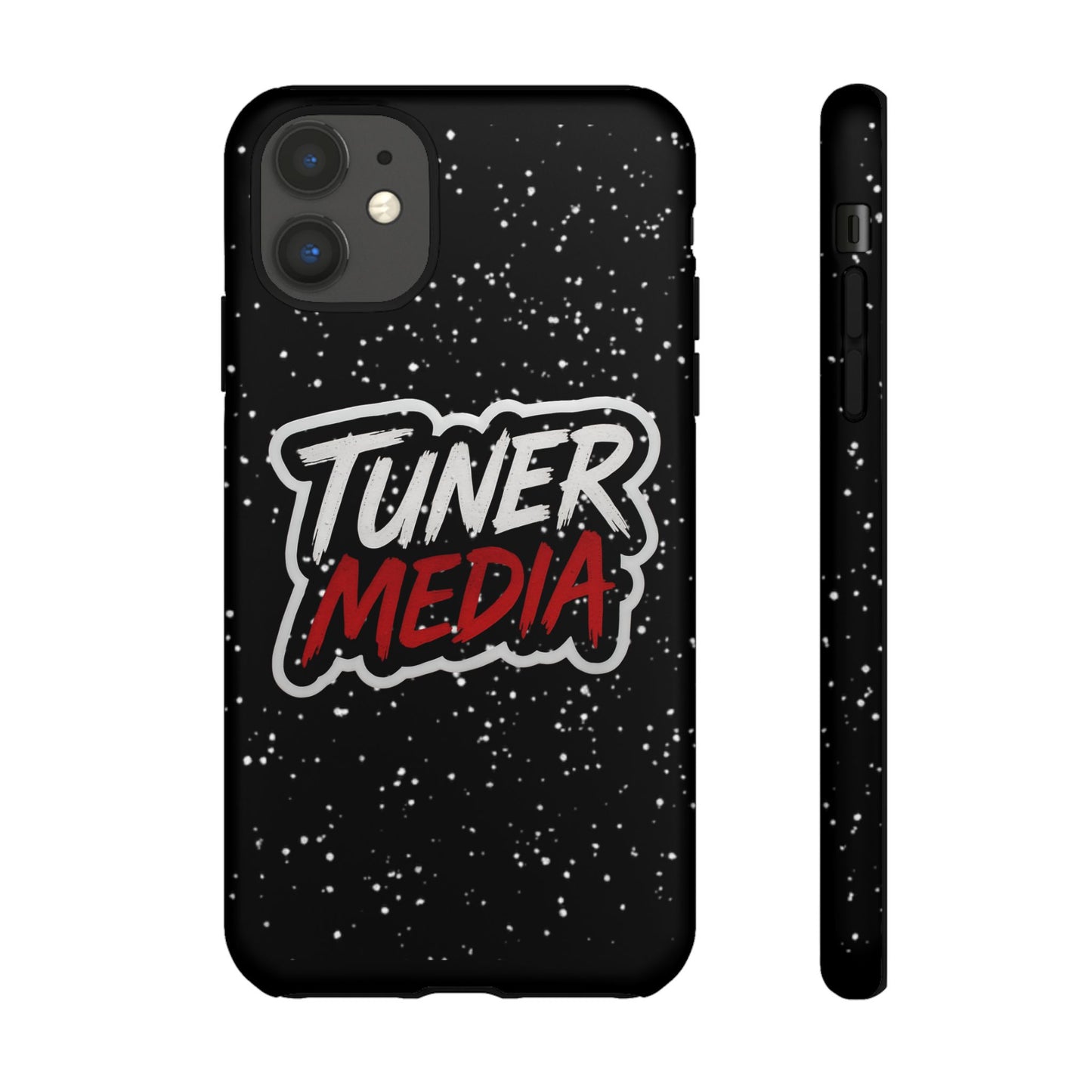 Tuner Media Tough Phone Case — Black Rugged Protective Cover