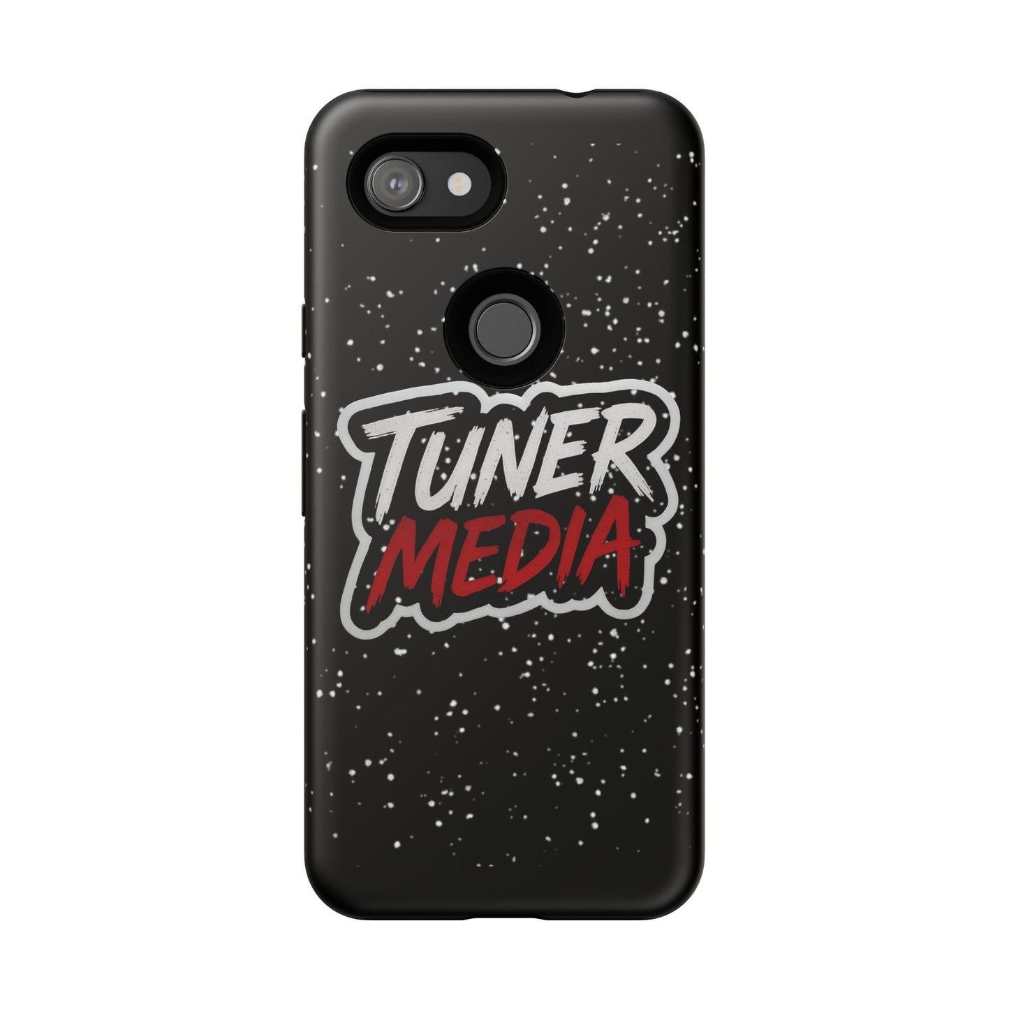 Tuner Media Tough Phone Case — Black Rugged Protective Cover