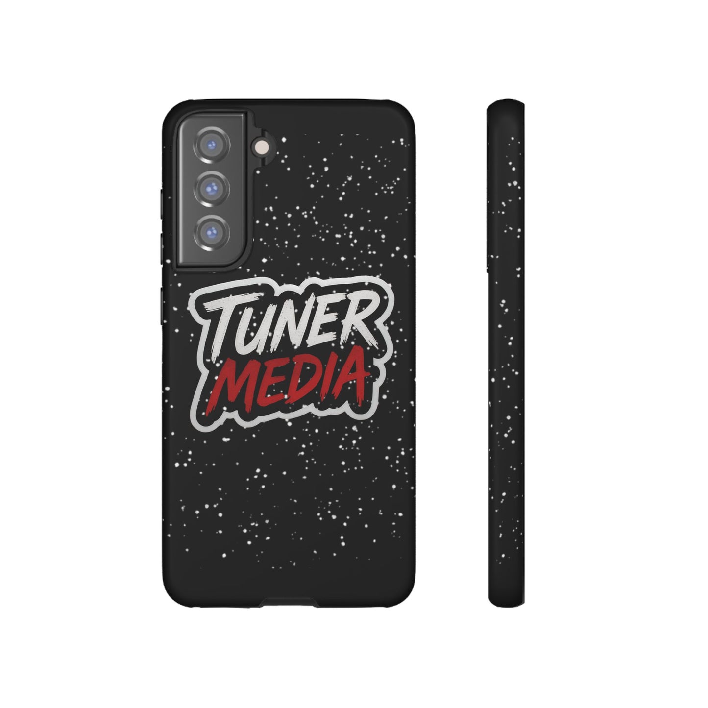 Tuner Media Tough Phone Case — Black Rugged Protective Cover