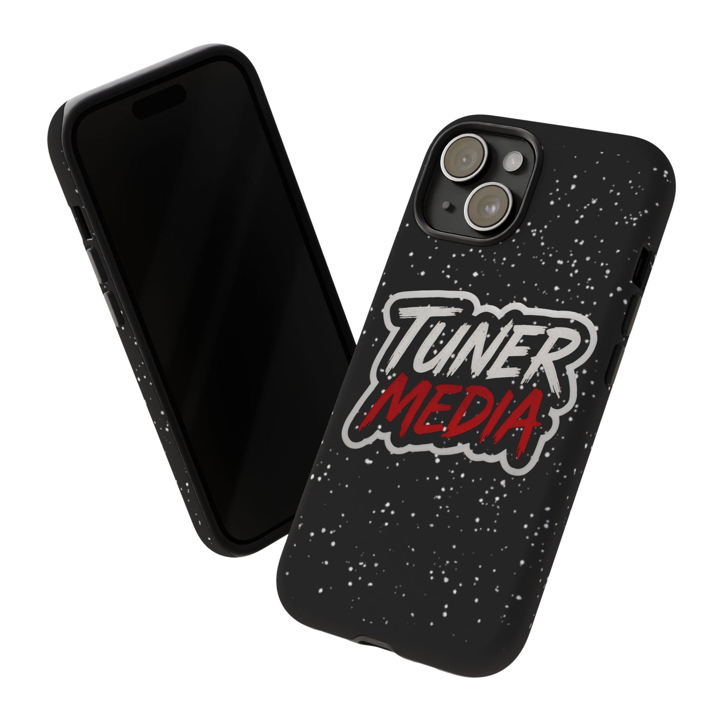 Tuner Media Tough Phone Case — Black Rugged Protective Cover