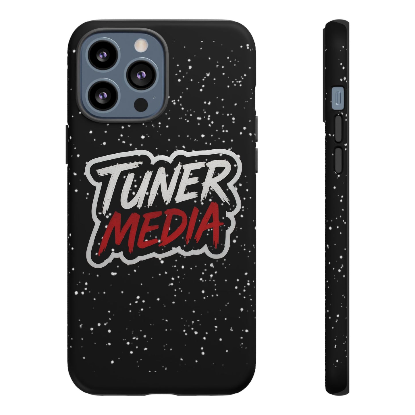 Tuner Media Tough Phone Case — Black Rugged Protective Cover