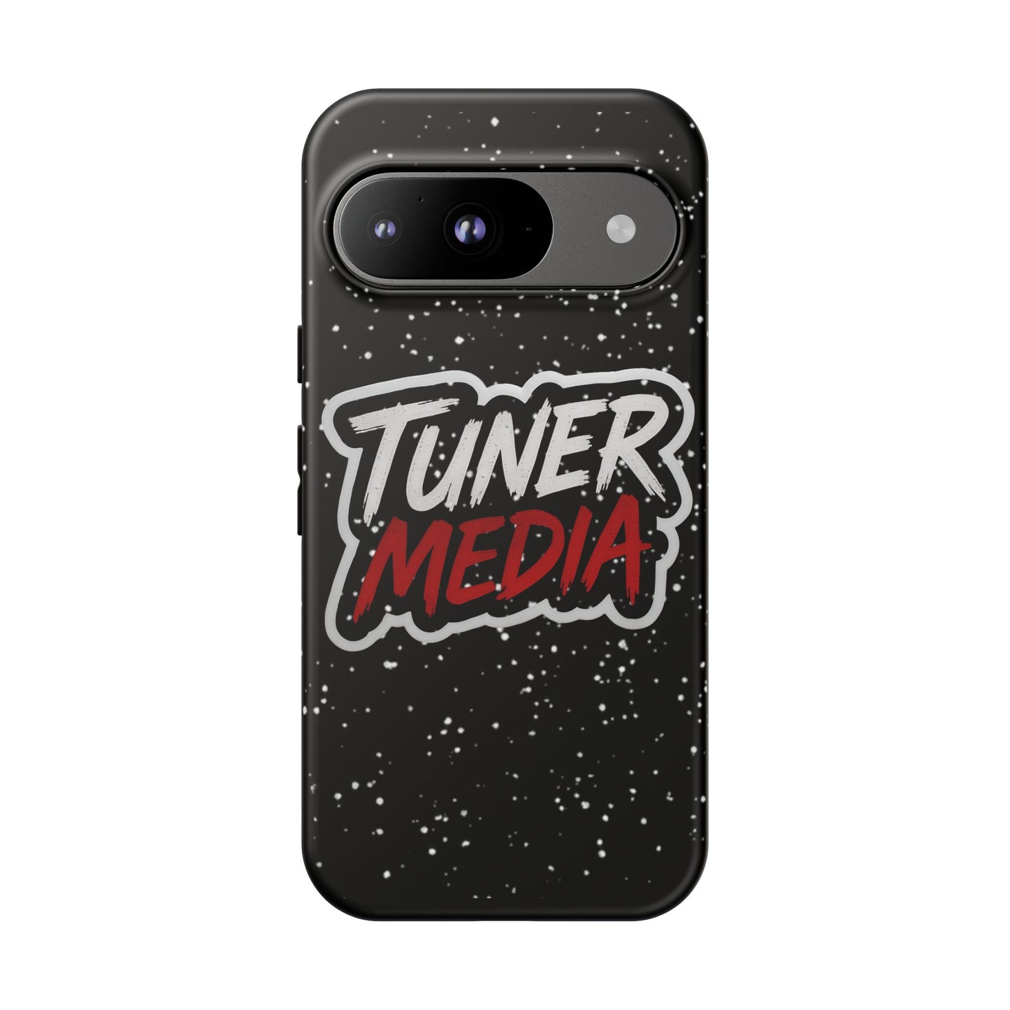 Tuner Media Tough Phone Case — Black Rugged Protective Cover