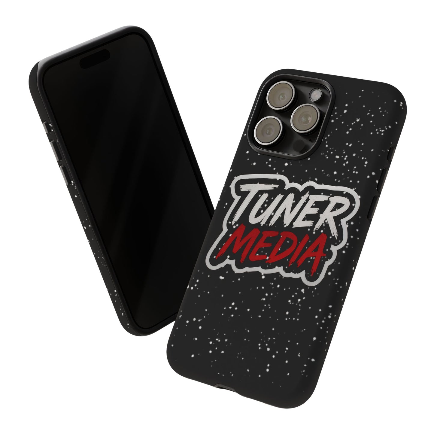 Tuner Media Tough Phone Case — Black Rugged Protective Cover