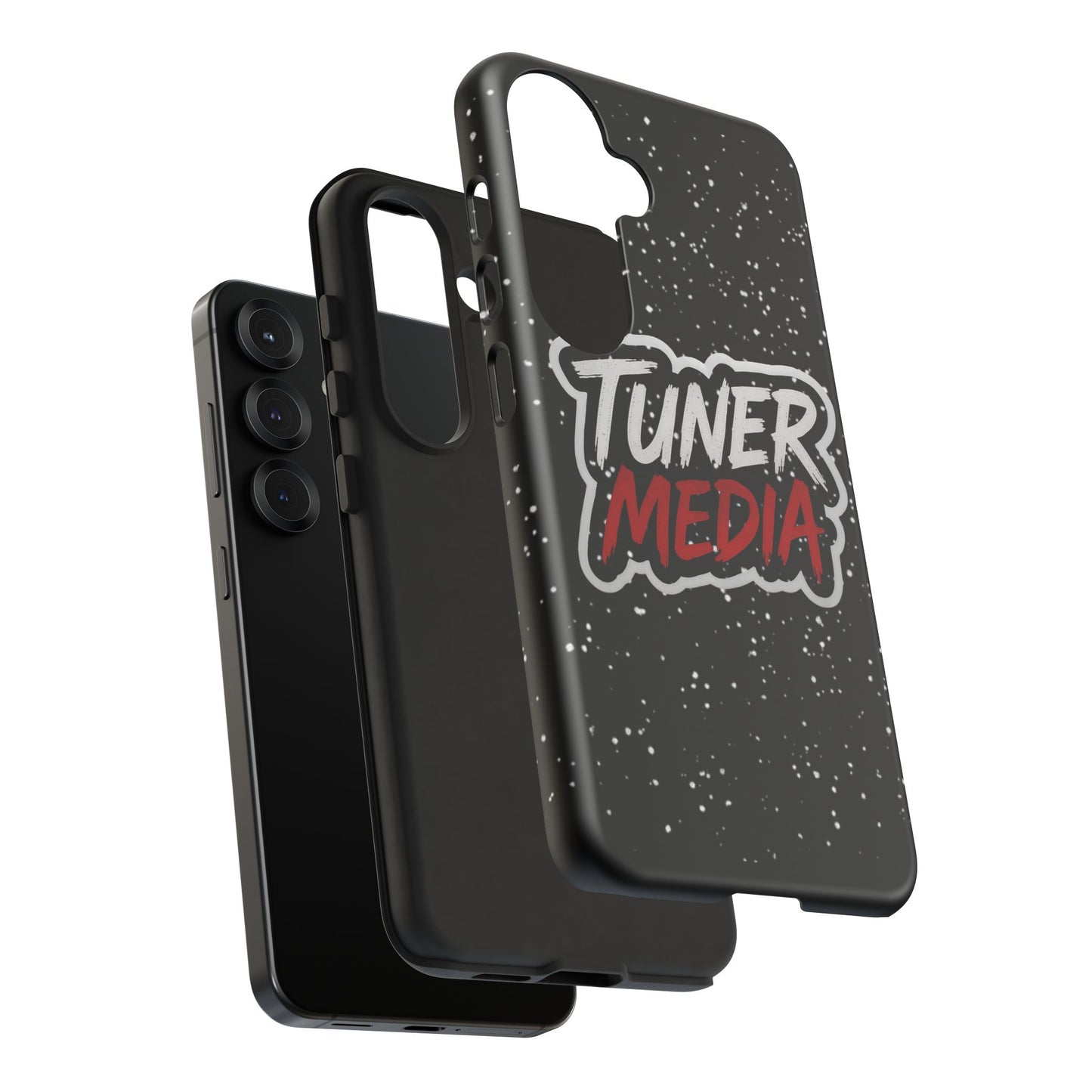 Tuner Media Tough Phone Case — Black Rugged Protective Cover