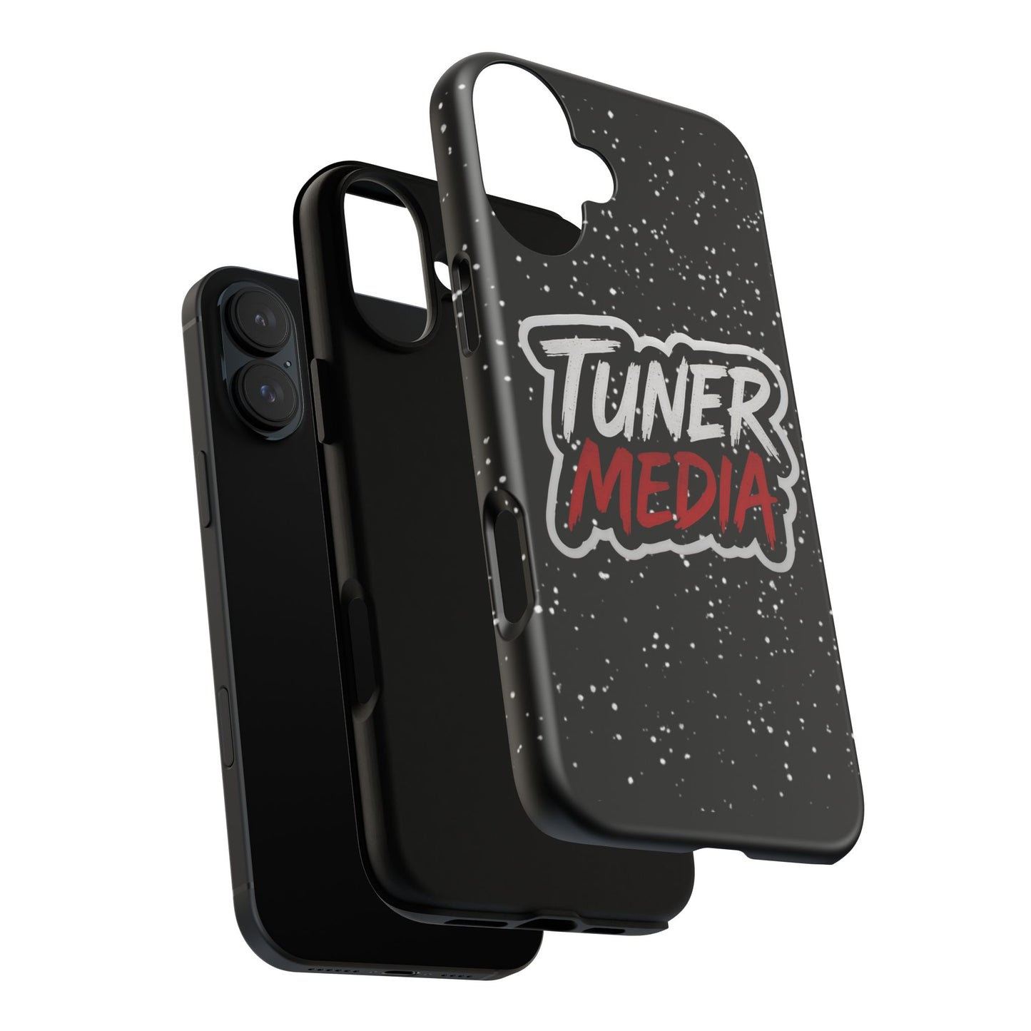 Tuner Media Tough Phone Case — Black Rugged Protective Cover