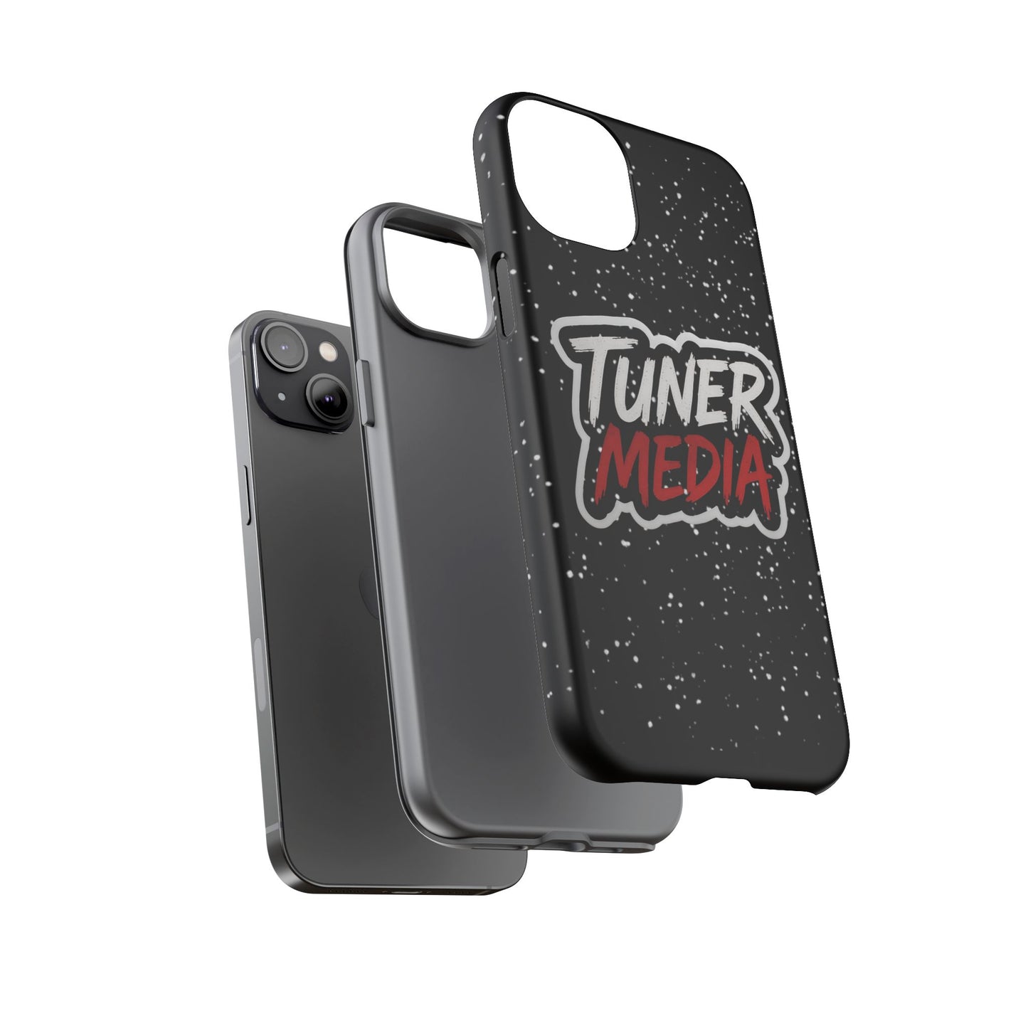 Tuner Media Tough Phone Case — Black Rugged Protective Cover