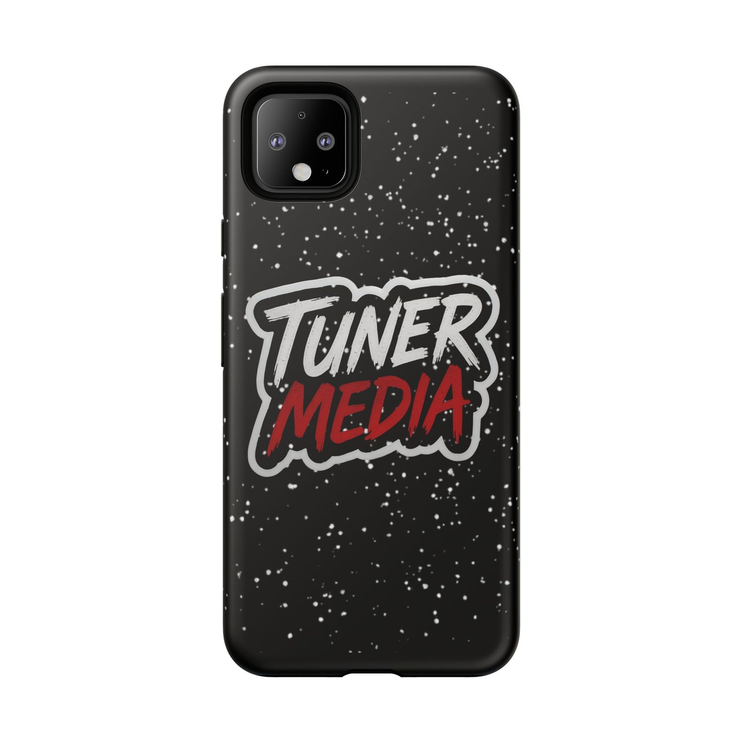 Tuner Media Tough Phone Case — Black Rugged Protective Cover