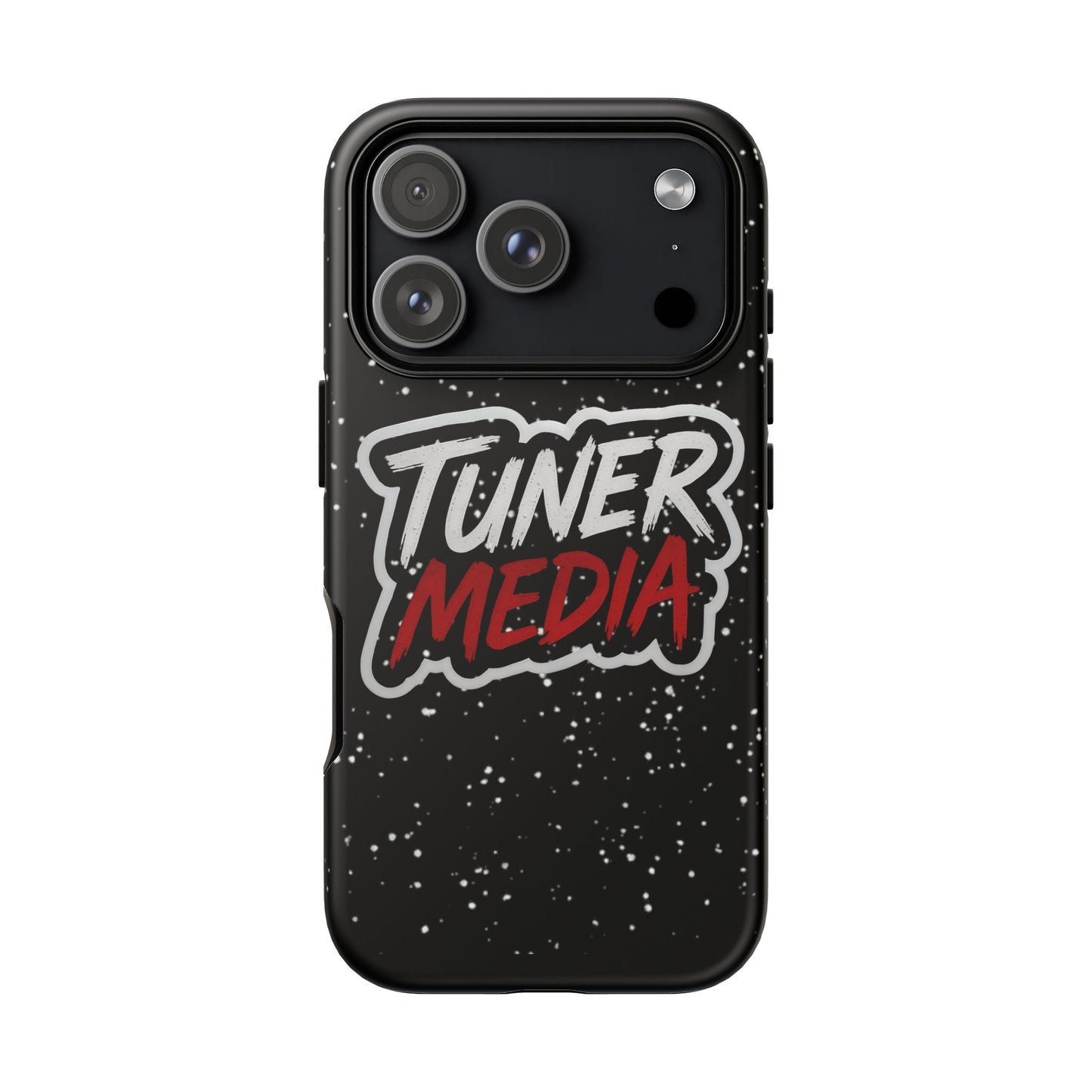Tuner Media Tough Phone Case — Black Rugged Protective Cover