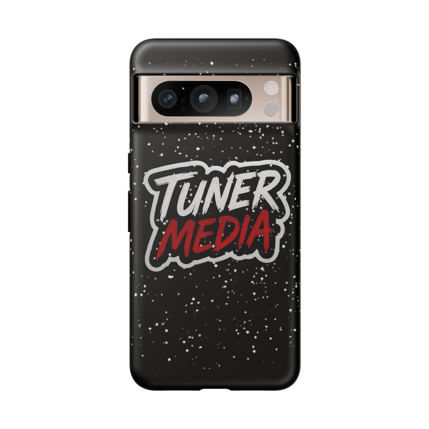 Tuner Media Tough Phone Case — Black Rugged Protective Cover