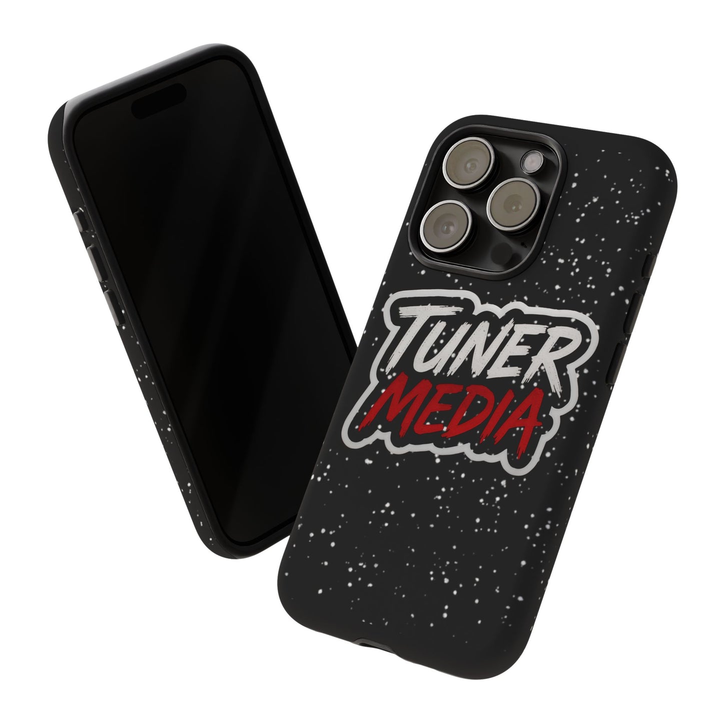 Tuner Media Tough Phone Case — Black Rugged Protective Cover