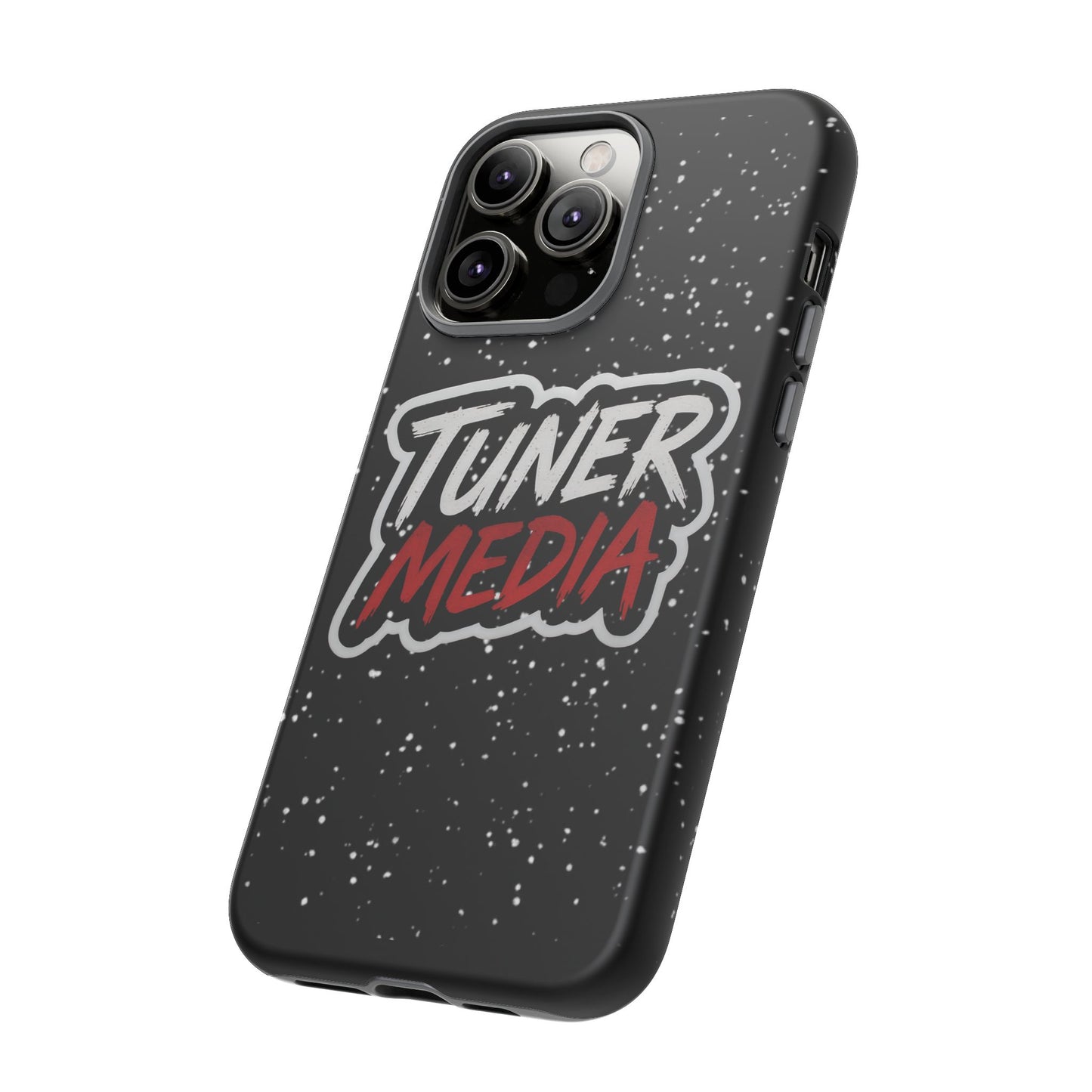 Tuner Media Tough Phone Case — Black Rugged Protective Cover