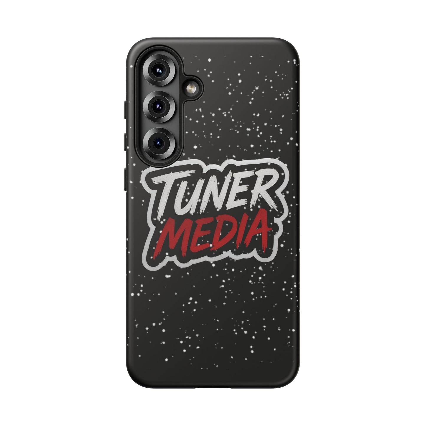 Tuner Media Tough Phone Case — Black Rugged Protective Cover