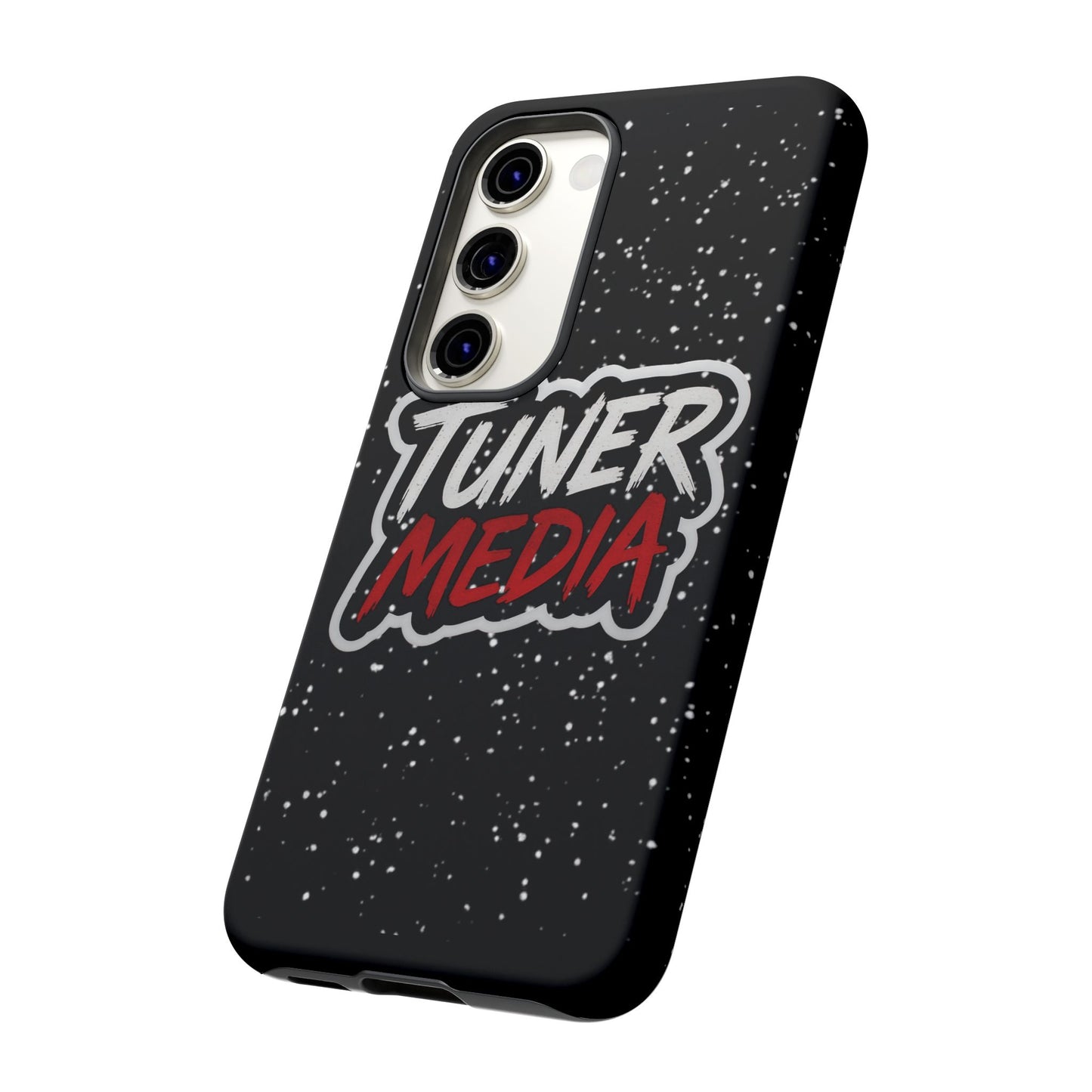 Tuner Media Tough Phone Case — Black Rugged Protective Cover