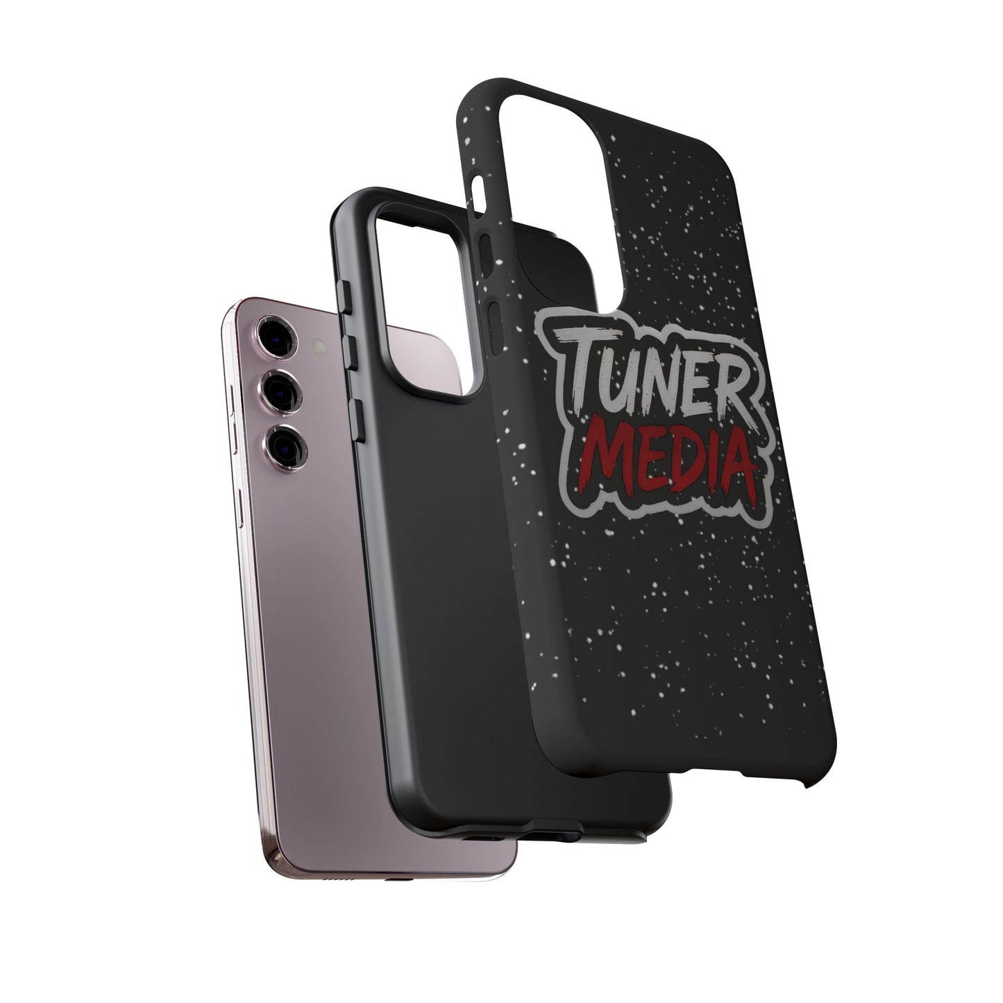 Tuner Media Tough Phone Case — Black Rugged Protective Cover