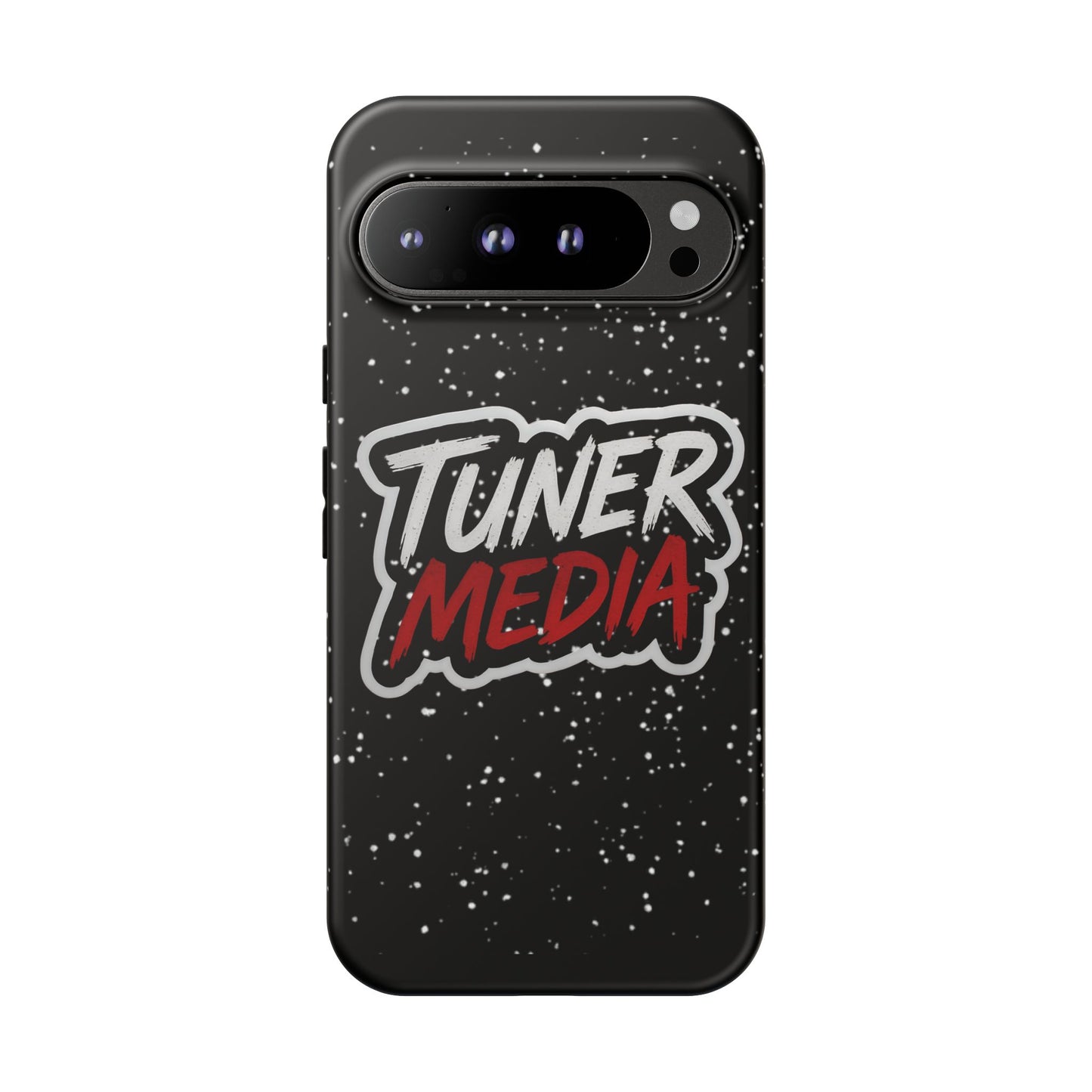 Tuner Media Tough Phone Case — Black Rugged Protective Cover