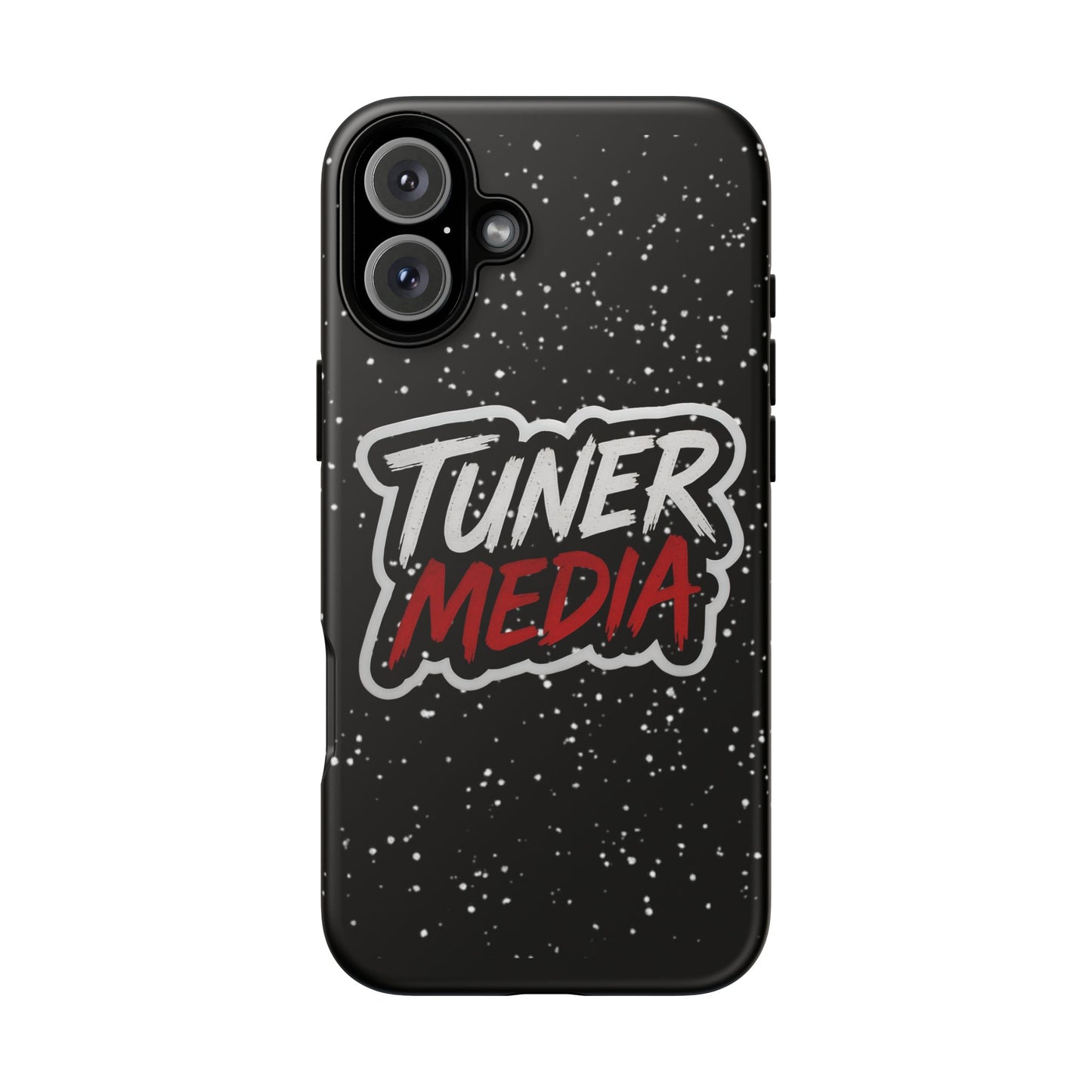 Tuner Media Tough Phone Case — Black Rugged Protective Cover