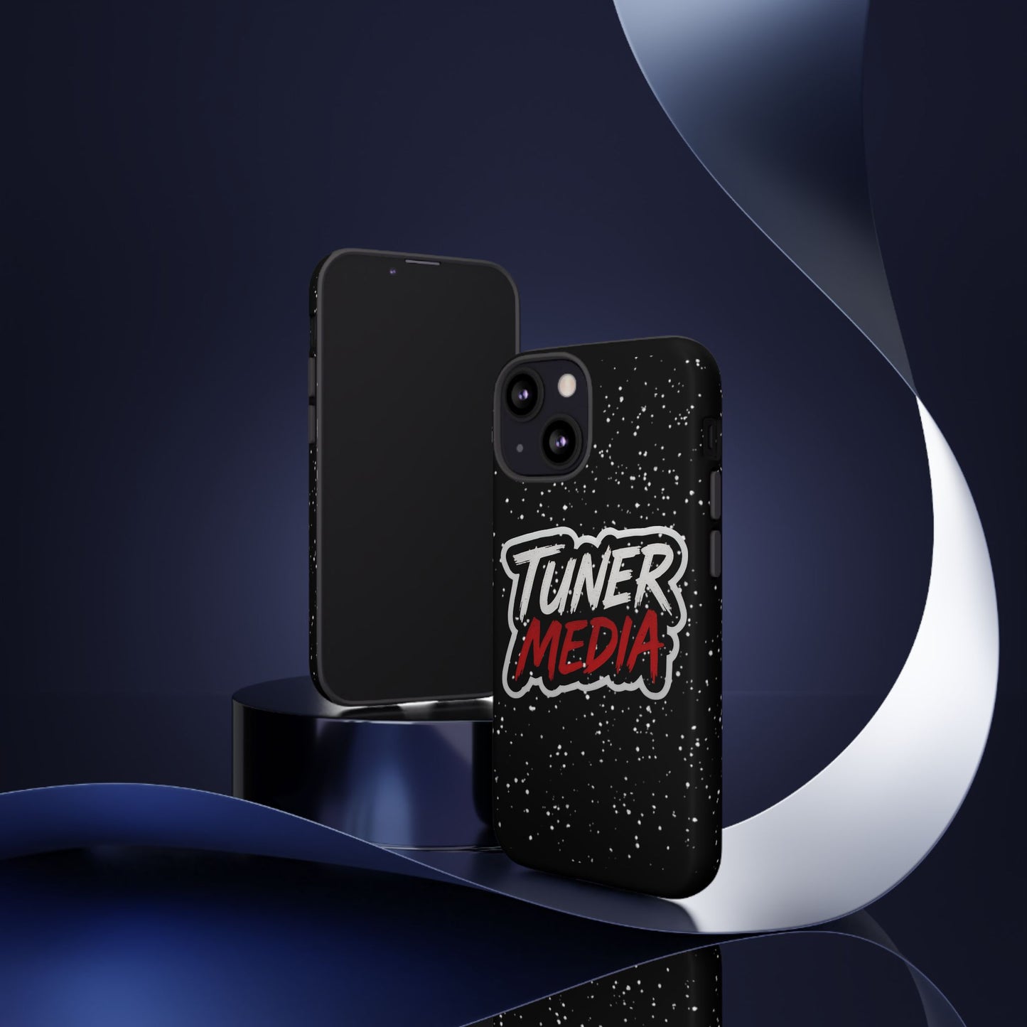 Tuner Media Tough Phone Case — Black Rugged Protective Cover