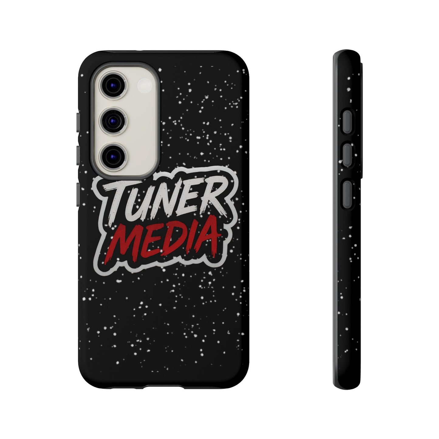 Tuner Media Tough Phone Case — Black Rugged Protective Cover