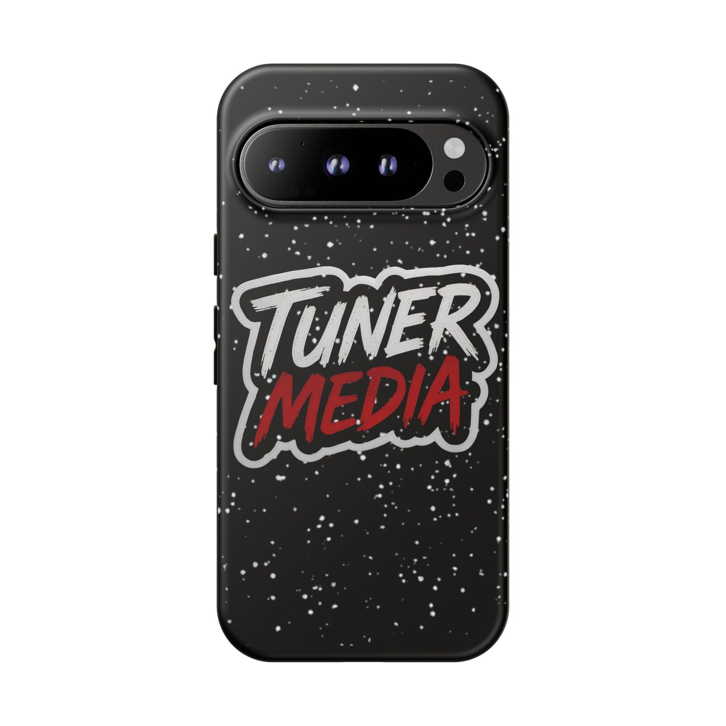 Tuner Media Tough Phone Case — Black Rugged Protective Cover