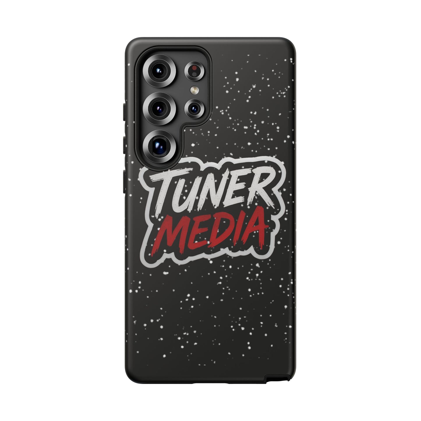 Tuner Media Tough Phone Case — Black Rugged Protective Cover