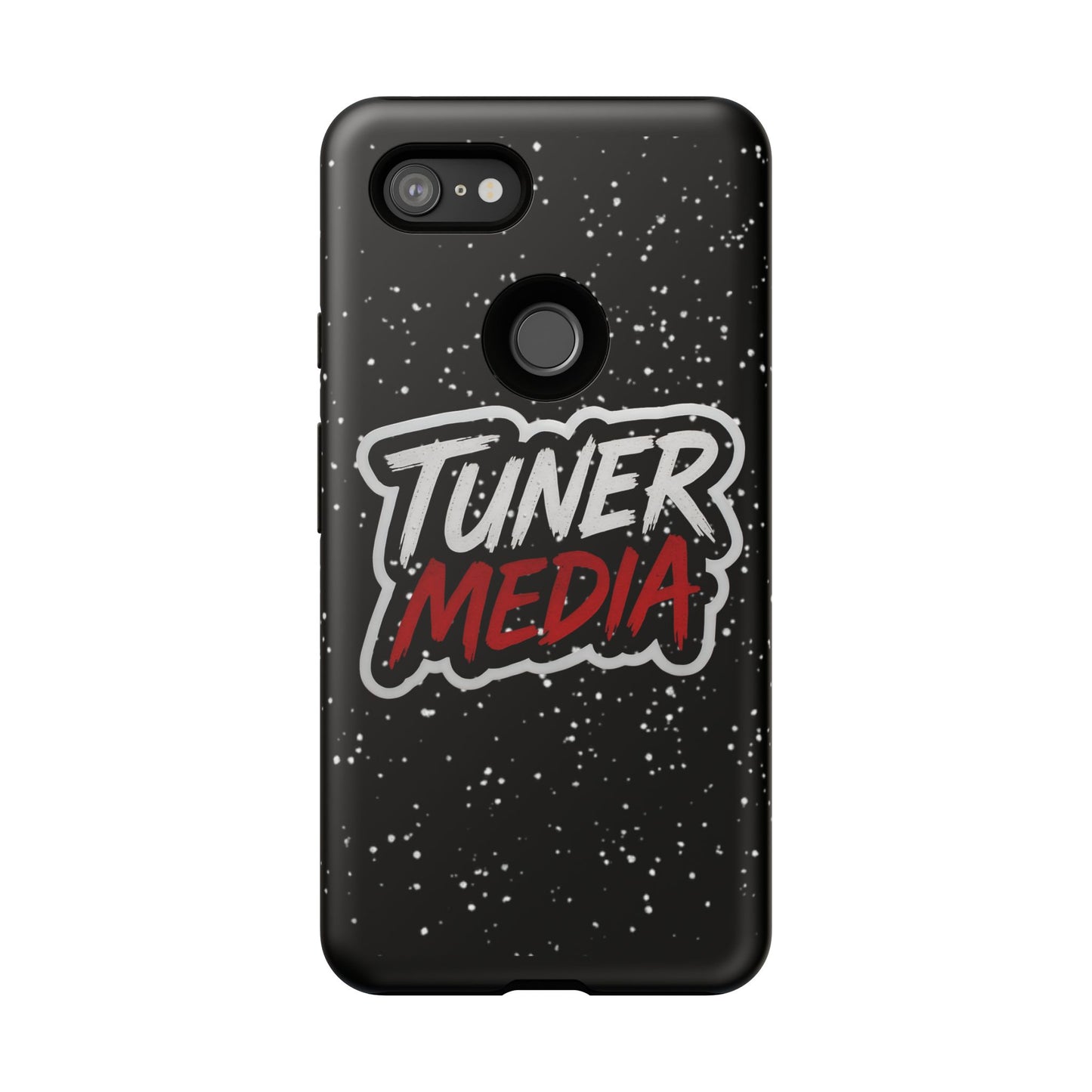 Tuner Media Tough Phone Case — Black Rugged Protective Cover