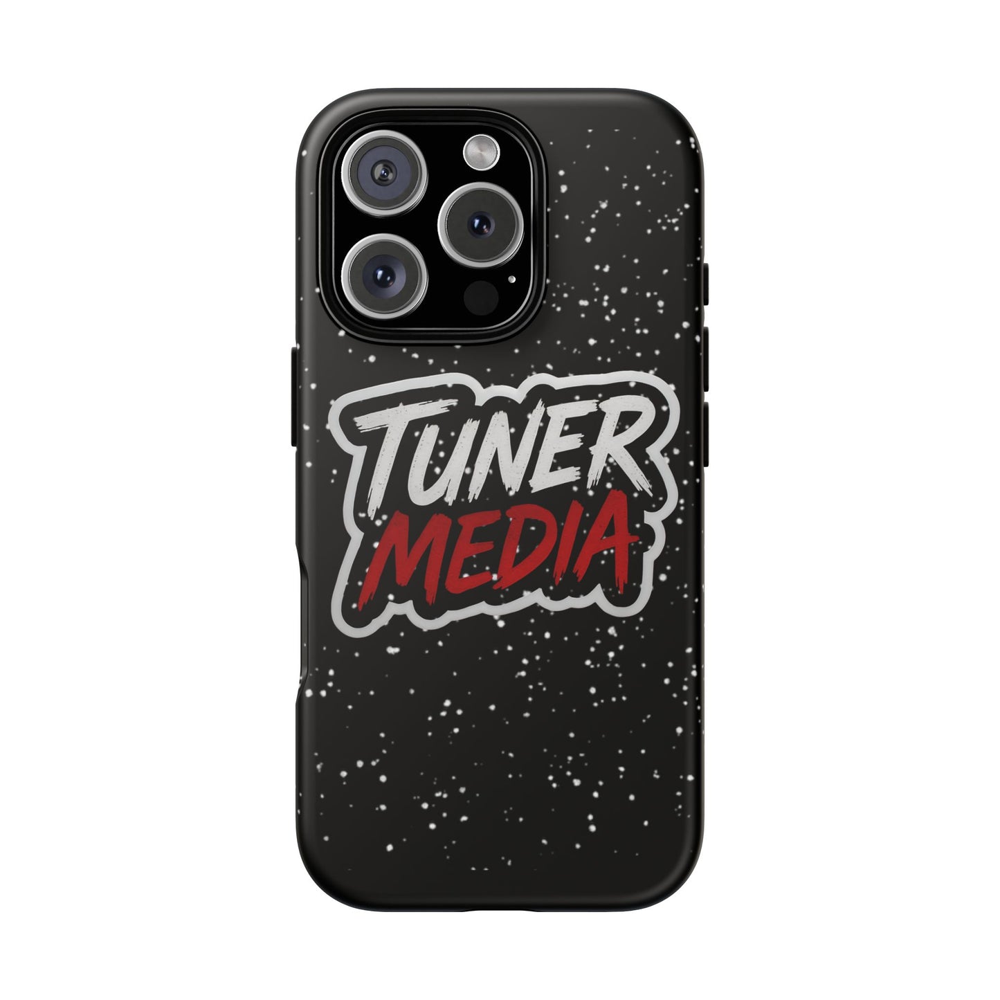Tuner Media Tough Phone Case — Black Rugged Protective Cover